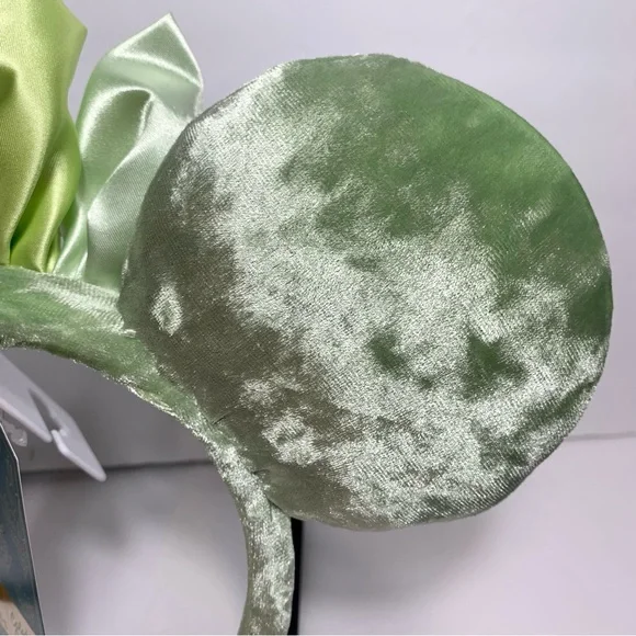 (Sold)NWT. Disney Parks Princess Tiana soft  Minnie ears headband in soft green - Picture 6 of 9